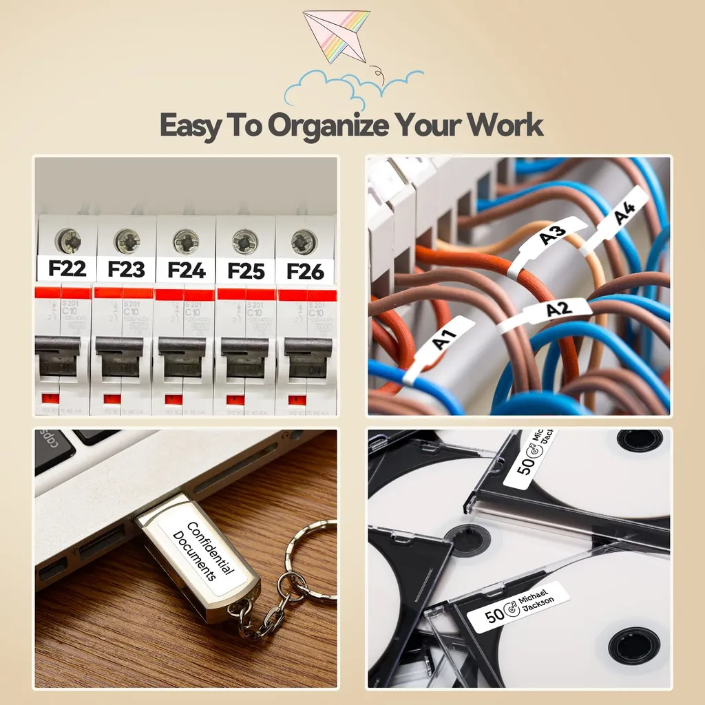Imprimante d'étiquettes pour organisation maison et bureau Bluetooth