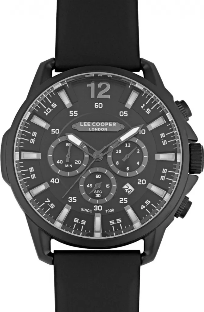 Montre-bracelet Noire pour Homme Lee Cooper LC07429.657 Look Fashion