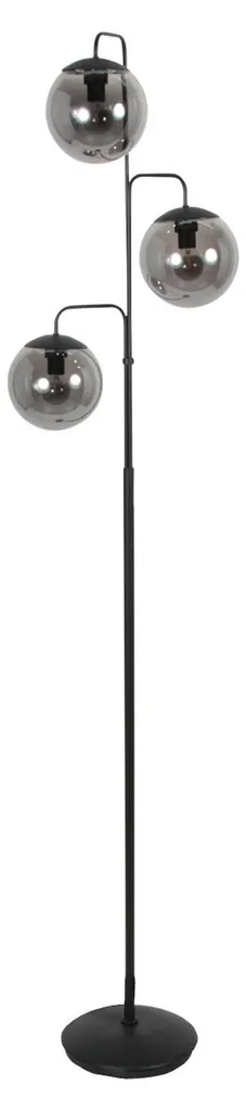 Éclairage Ambiance Salon Lampadaire Bollique Noir Verre Ø 40cm E14 4611