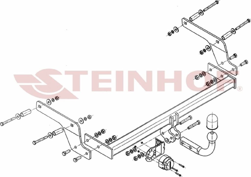 Z546301 Anhängerkupplung passend für DACIA Sandero II 2013-2016 starr