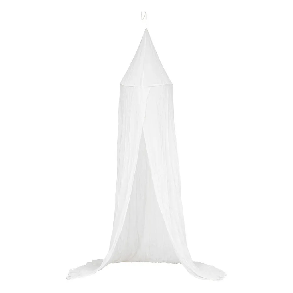 Ciel de lit Lili blanc 250 cm pour rassurer bébé et décorer la chambre