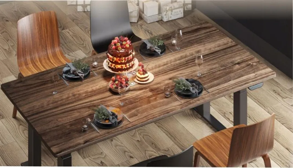 Plan de travail brun foncé 140x80 cm DT1408 pour table à manger