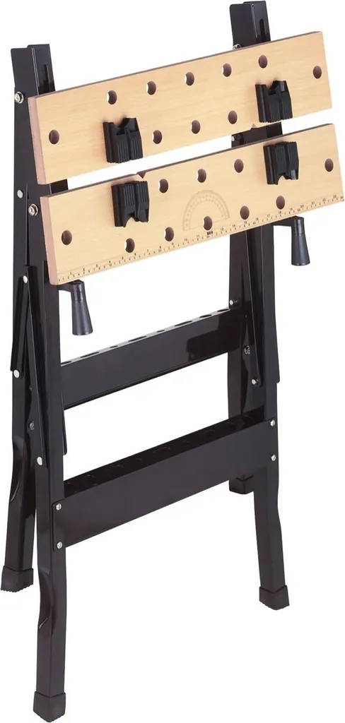 Établi de serrage pliable 78,5 cm structure acier robuste max 50 kg