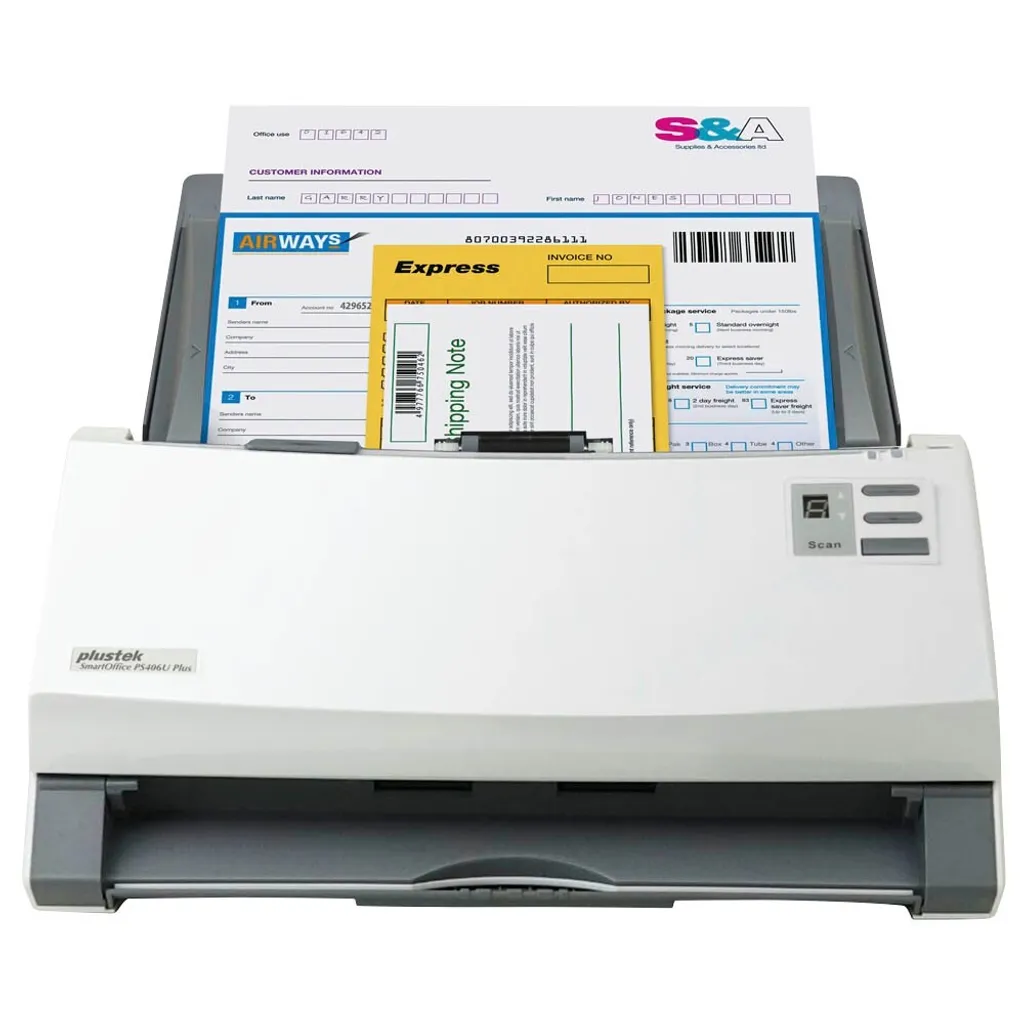 Scanner Plustek SmartOffice PS 406U Plus pour Dématérialisation de Bureau - 6