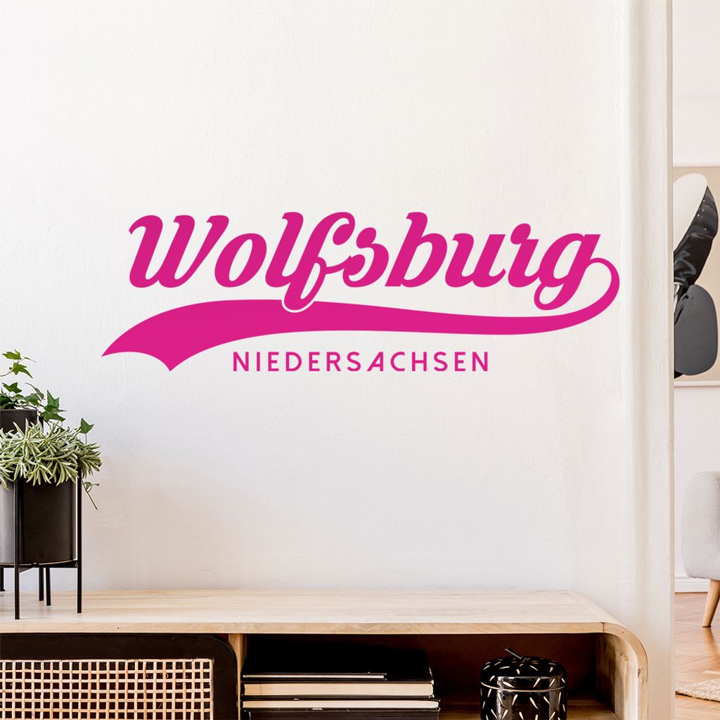 Wolfsburg Niedersachsen Wandtattoo Wandaufkleber Wall Sticker - Dekoration, Küche, Wohnzimmer, Schlafzimmer, Badezimmer