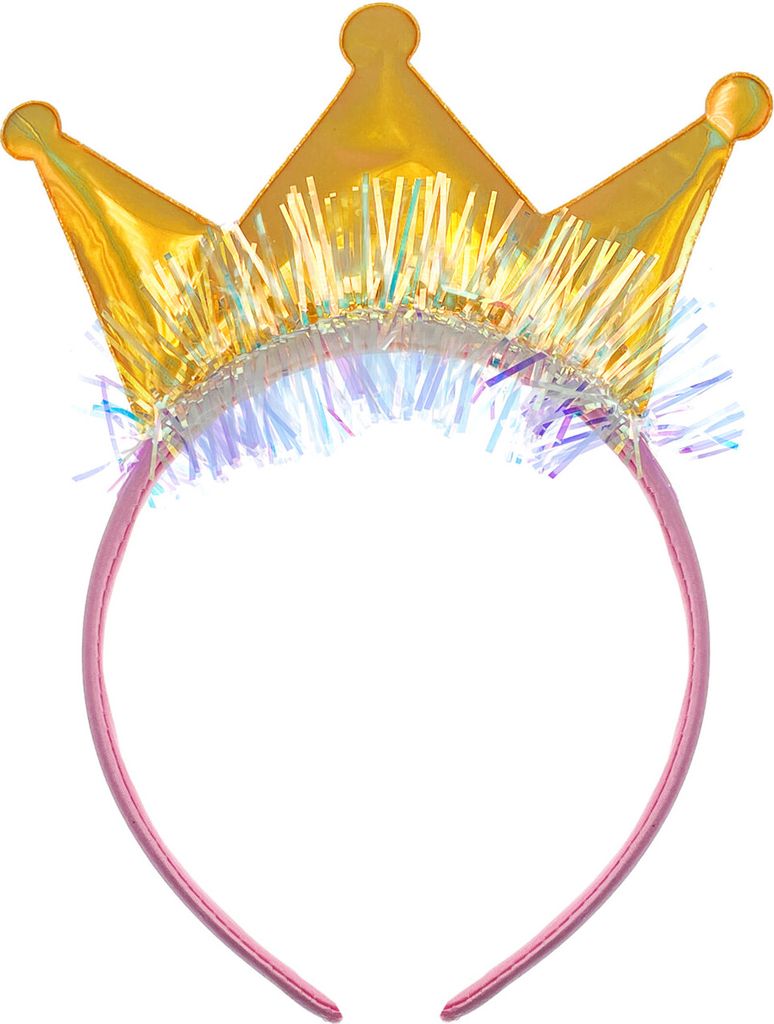 Oblique Unique Haarreifen Krone irisierend Prinzessin Produktbild 