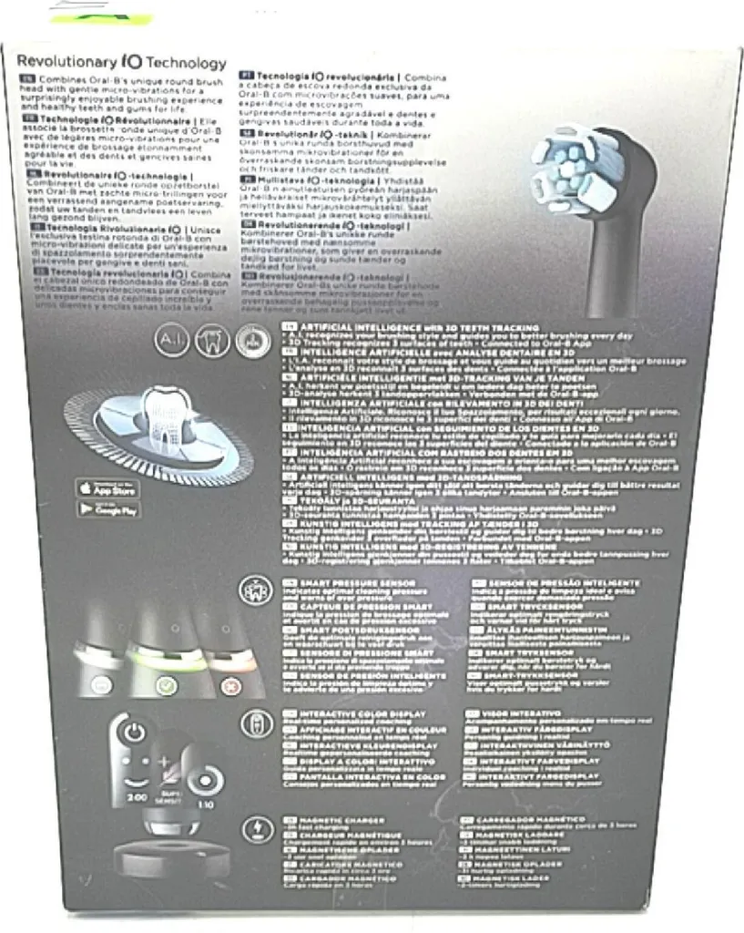 Brosse à dents électrique Oral-B iO 9s Go avec intelligence artificielle 3D - 3