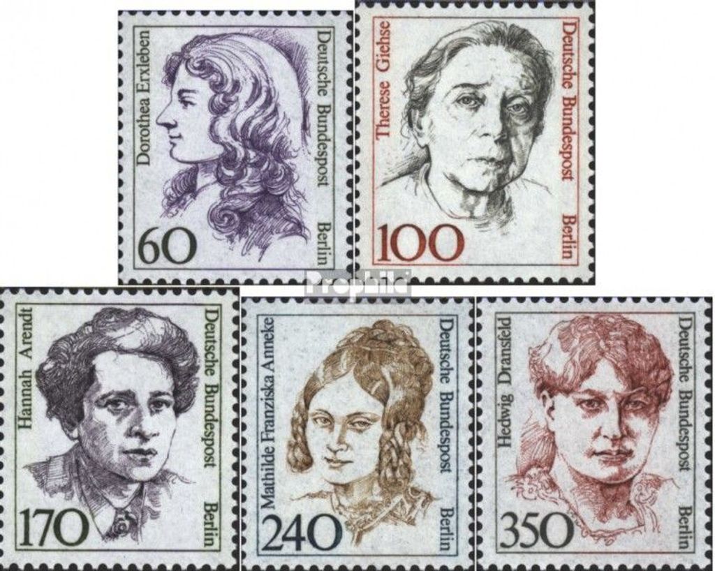 Briefmarken Berlin (West) 1988 Mi 824-828 (kompl.Ausgabe) postfrisch Frauen