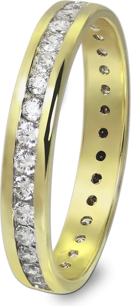 GoldDream Ring Zirkonia 333er Gelbgold Gr. 56 gold, weiß Damen Schmuck GDR520Y56
