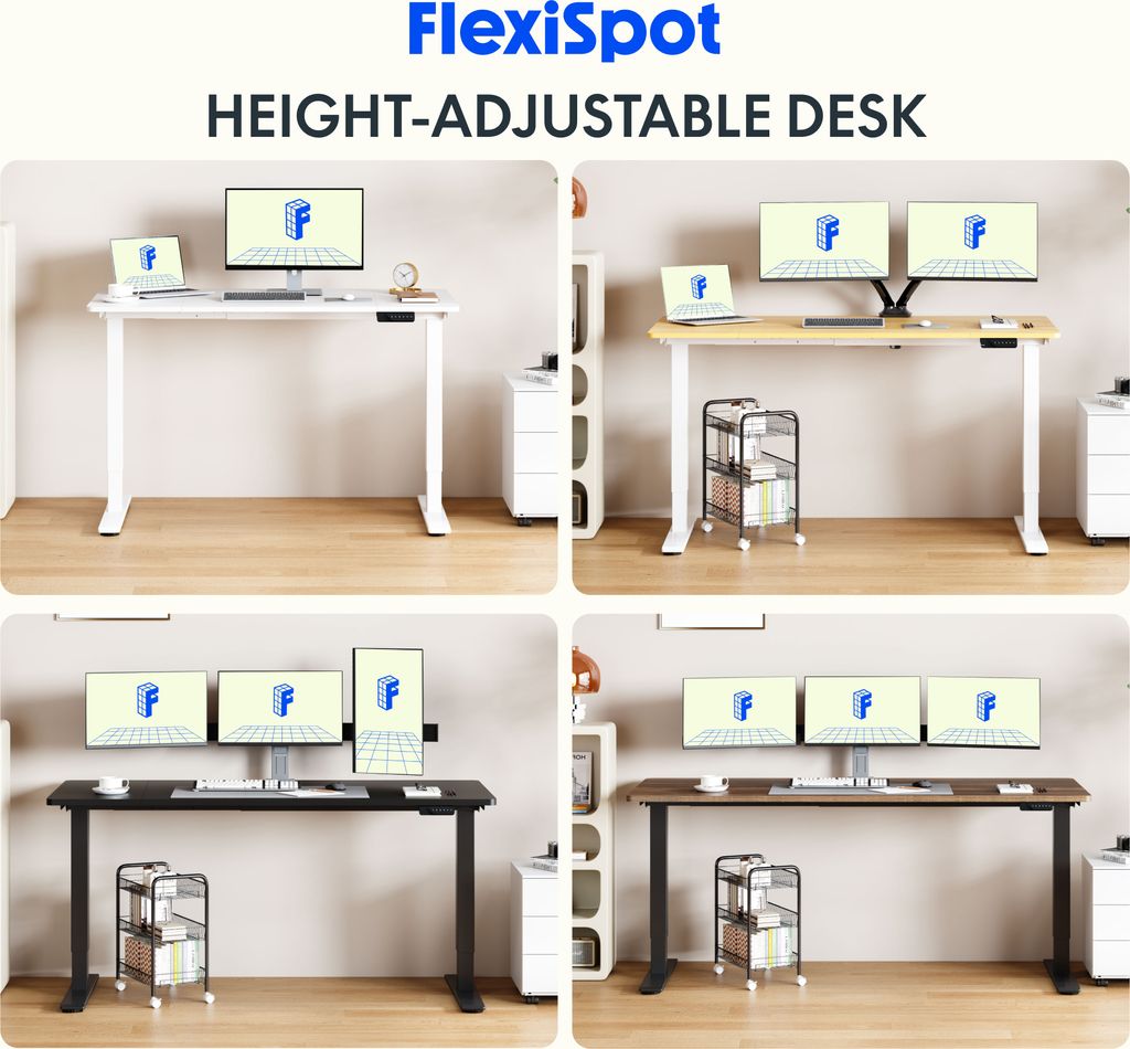 FLEXISPOT Höhenverstellbarer Schreibtisch 160x70cm-mit 2 Produktbild 8