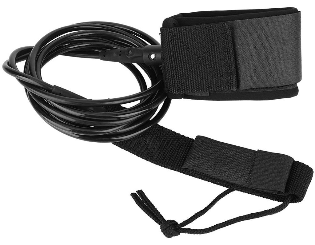 TPU Starke Surfbrett-Leash, Bein- und Fußleine, Schwarz