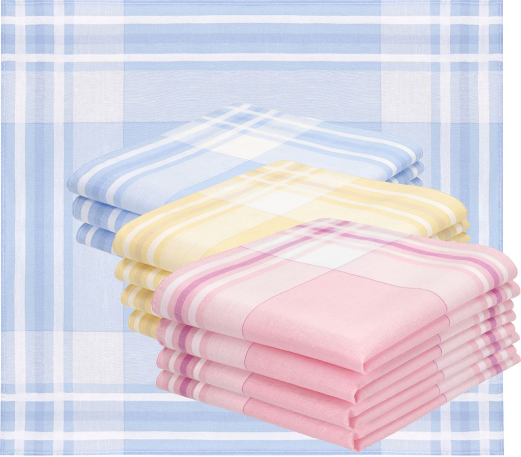 Betz 12er Damen Stoff Taschentücher Set Emma Größe ca. Produktbild 