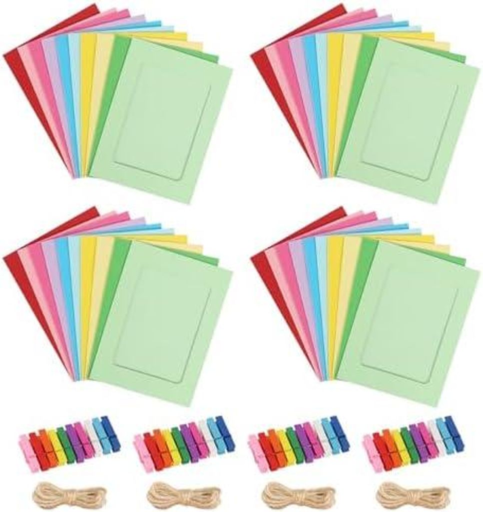 Fotogirlande 40 Stück Foto Girlande Papier Bilderrahmen Produktbild 