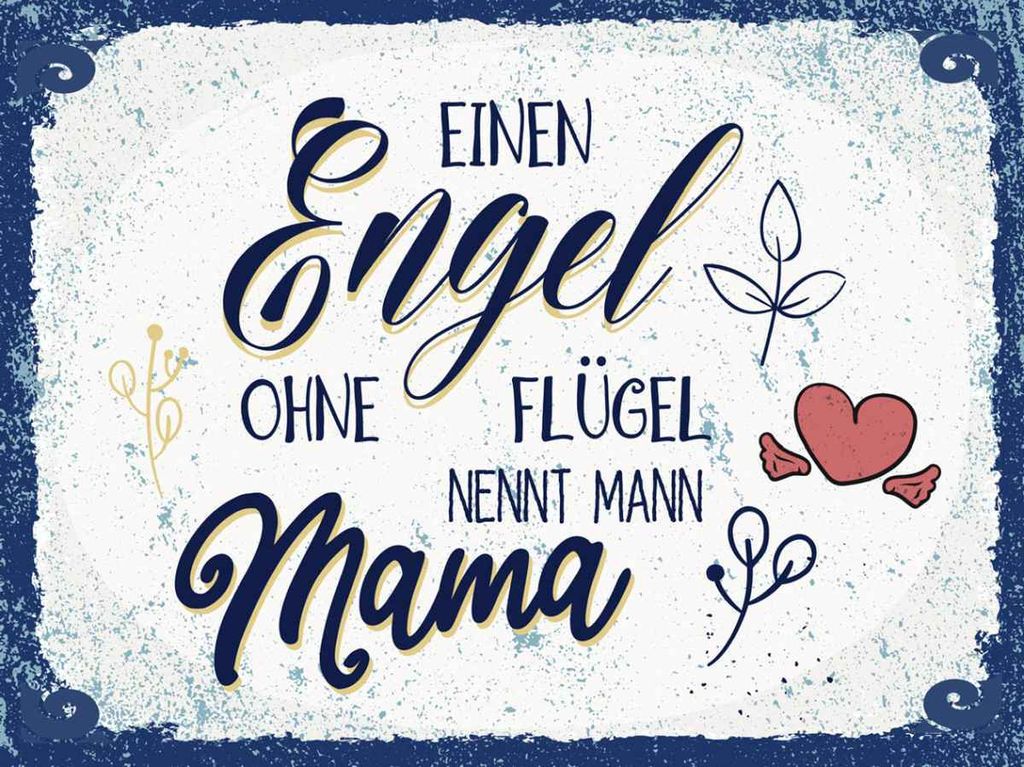 vianmo Holzschild 30x40 cm Ein Engel ohen Flügel nennt man Spruch Zitat