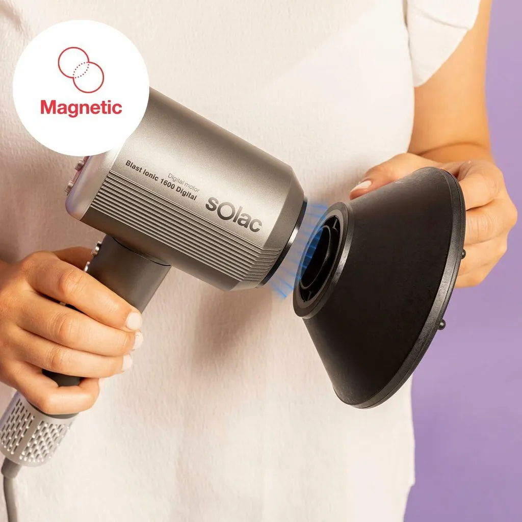 Sèche-cheveux Solac Blast Ionic 1600 - Séchage rapide et Coiffage Précis