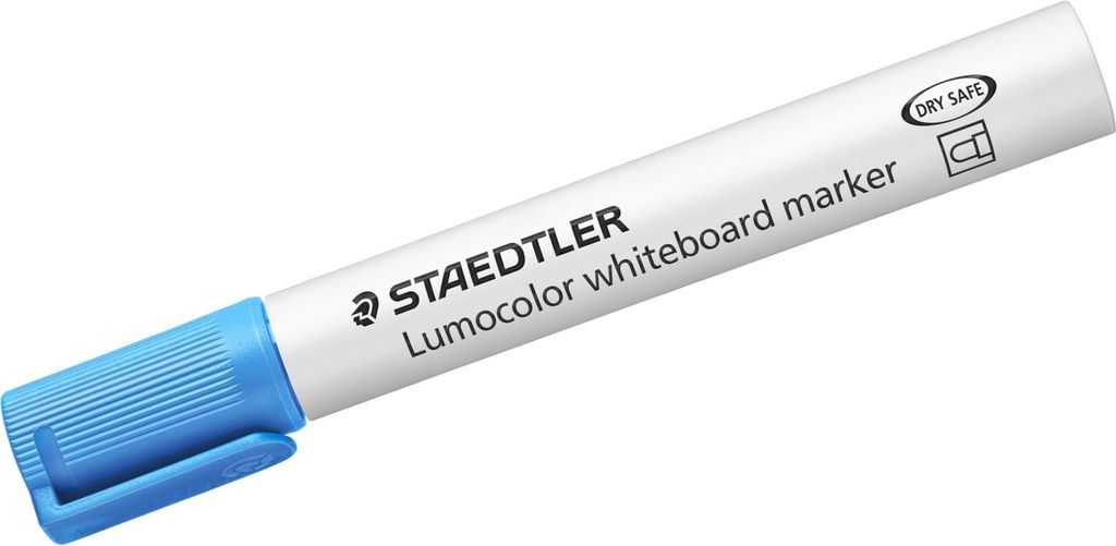 Whiteboardmarker Lumocolor ca. 2mm hellblau Packung mit 10 Stück