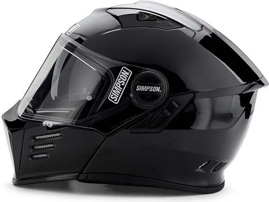 Casque de Moto Modulable Simpson Darksome Solid 06 Noir Mat XL 62 - 3