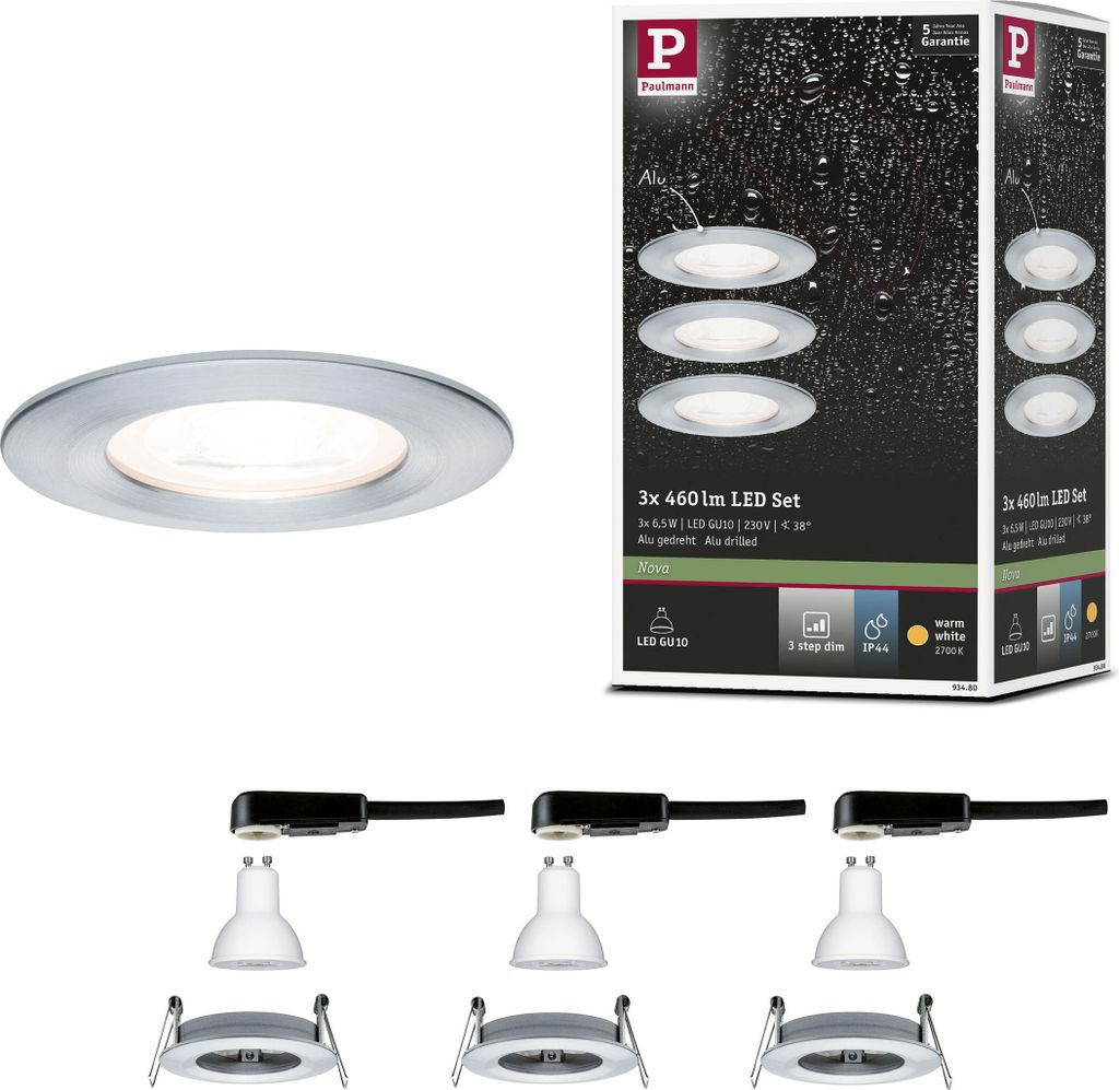 Paulmann LED Einbauleuchte Nova Basisset starr