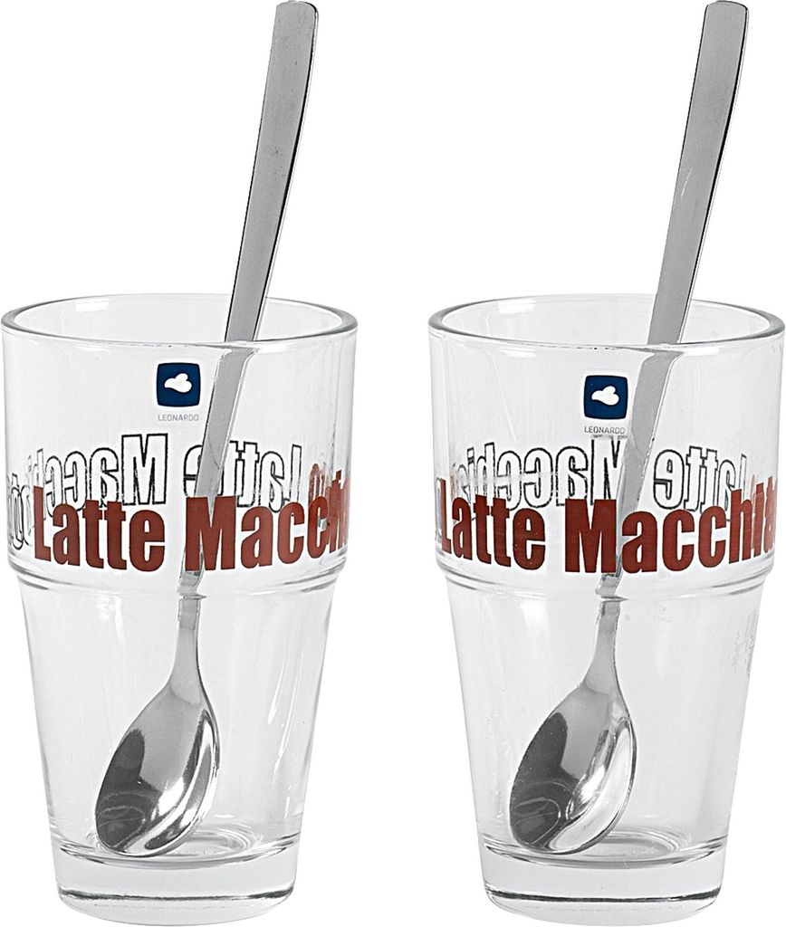 LEONARDO Latte Macchiato Set Solo LM 370 ml 14,5cm 4 teilig Immagine del prodotto 