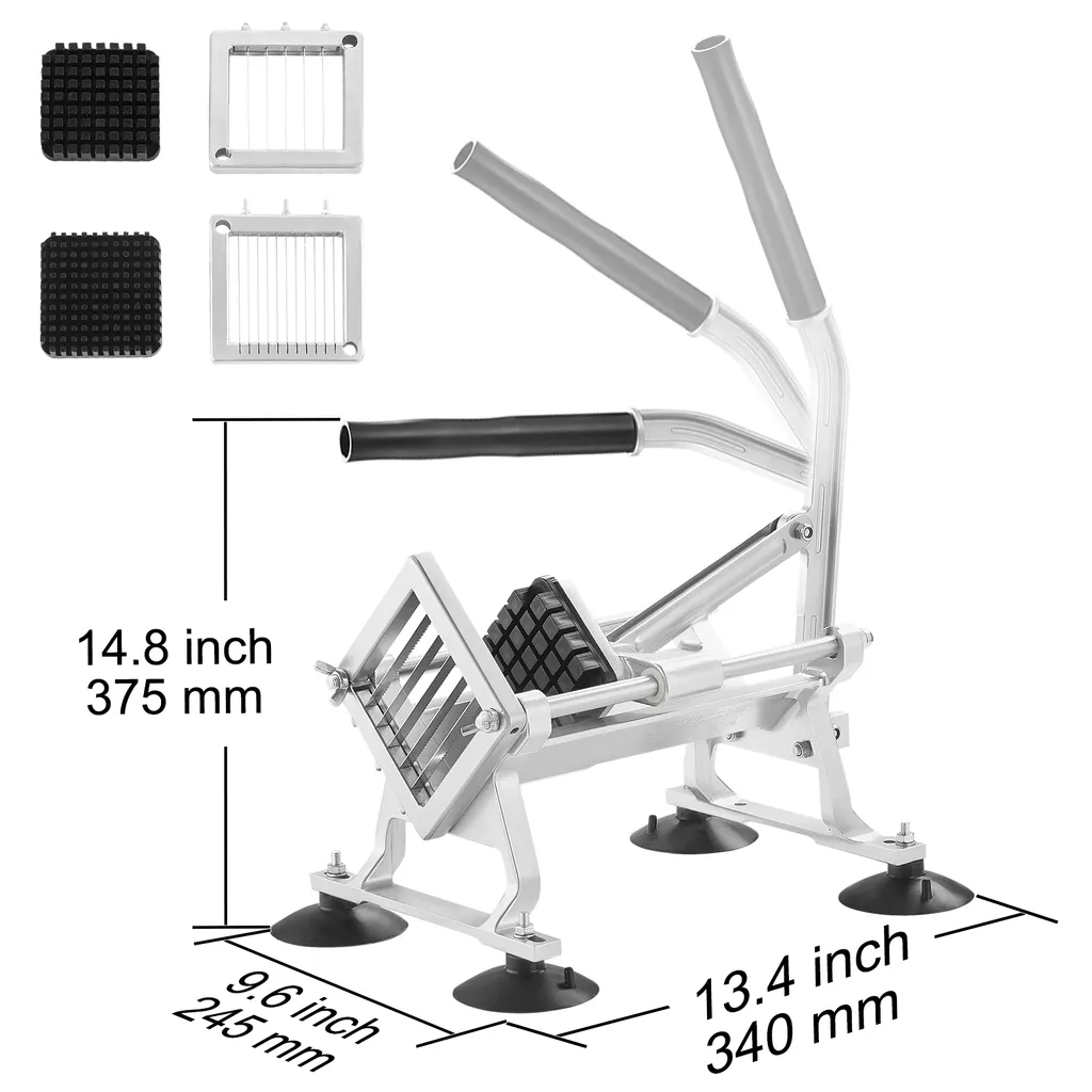 Supporto Per Affettare Cipolle In Acciaio Inox + 2 Protezioni Dita - Set Da Cucina Per Taglio Sicuro - 3