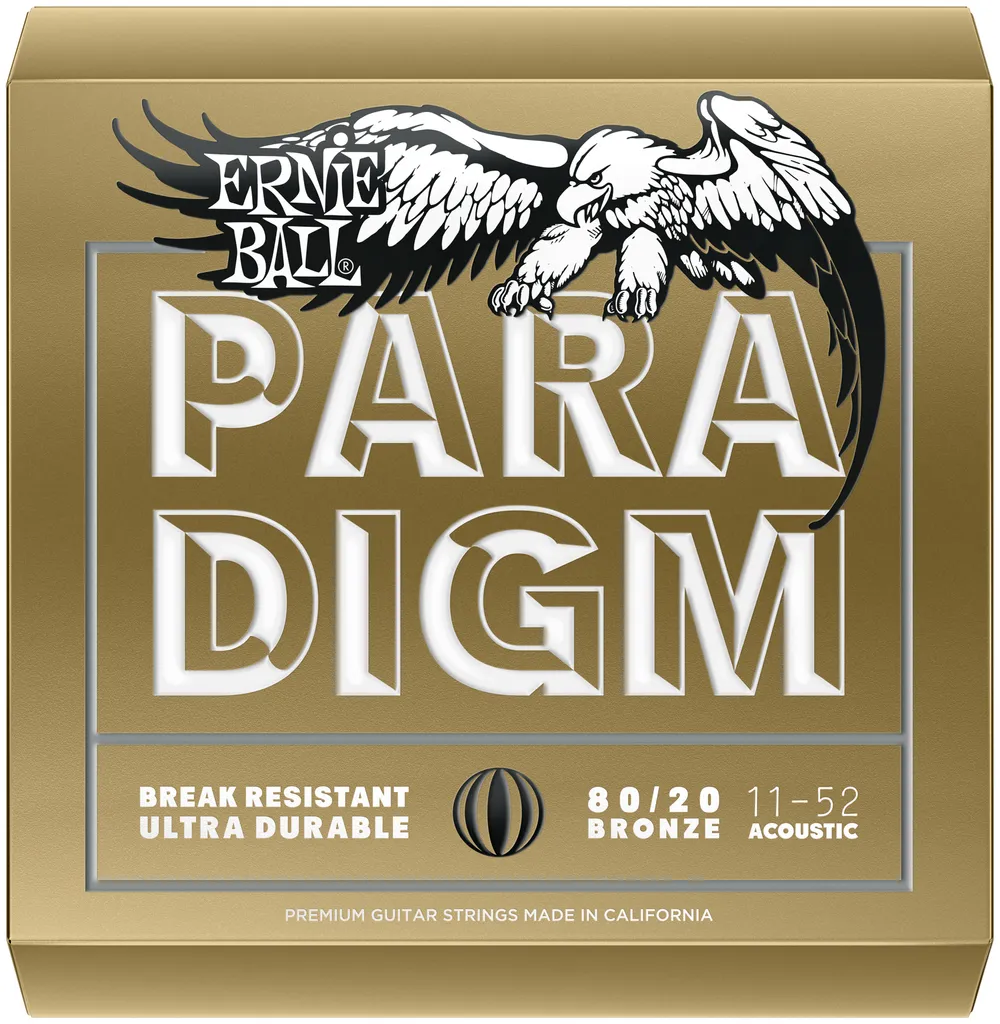 Cordes guitare acoustique anti-oxydation Ernie Ball EB 2088 Paradigm