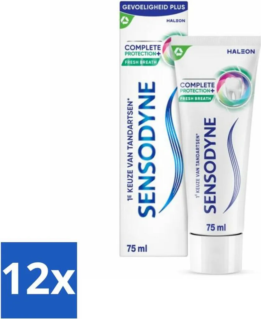 Sensodyne Protezione Completa + Alito Fresco 12 Pezzi | Stock Famiglia