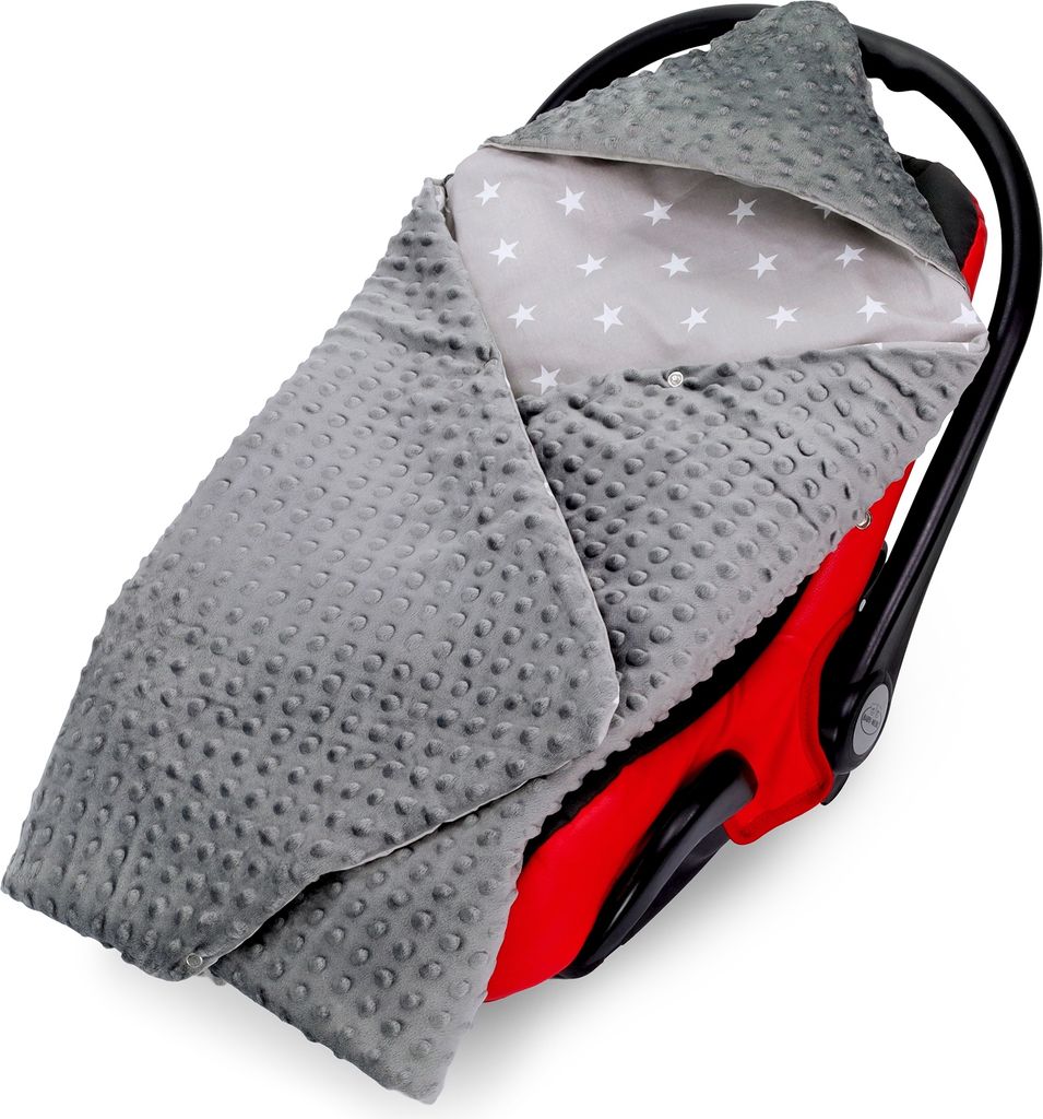 Einschlagdecke Babyschale Baby Decke 90x90 cm - Fußsack Produktbild 2