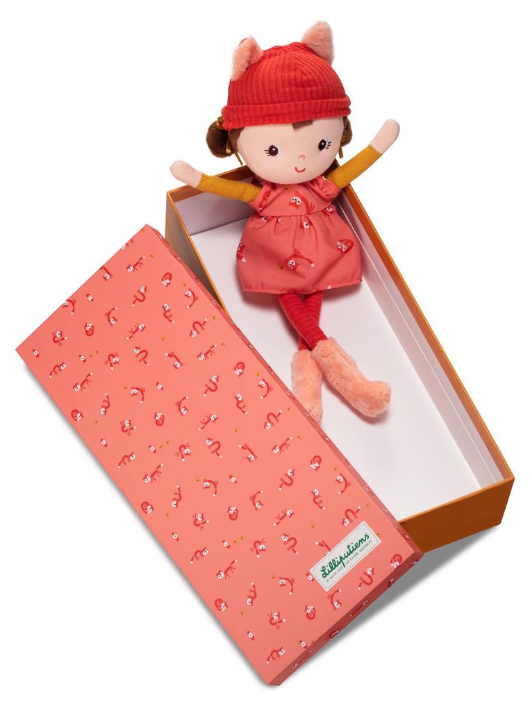 Lilliputiens - Puppe Alice - Weiche Kuschelpuppe im Geschenkkarton - 32 cm - Spielzeugpuppe fr Kinder