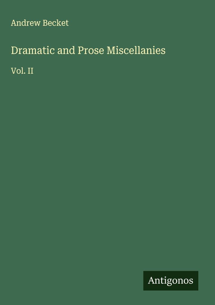 Dramatische und prosaische Mischungen