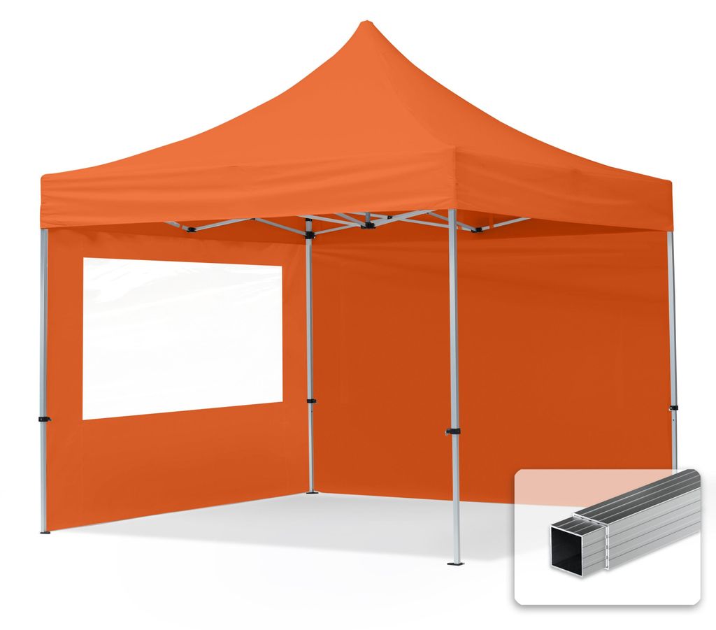 TOOLPORT 3x3m Aluminium Faltpavillon, inkl. 2 Seitenteile, Produktbild 