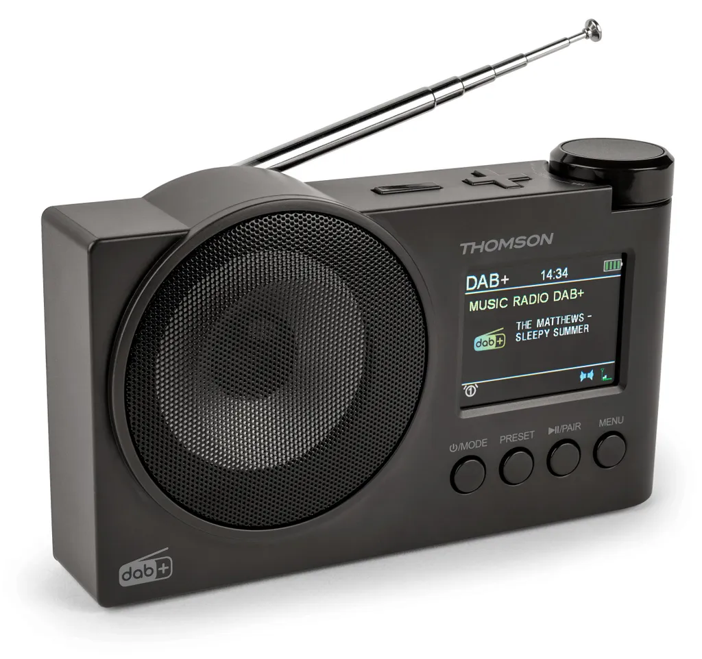 Radio Thomson RT400DABBTBK - Poste Radio Numérique DAB+ et Bluetooth Noir