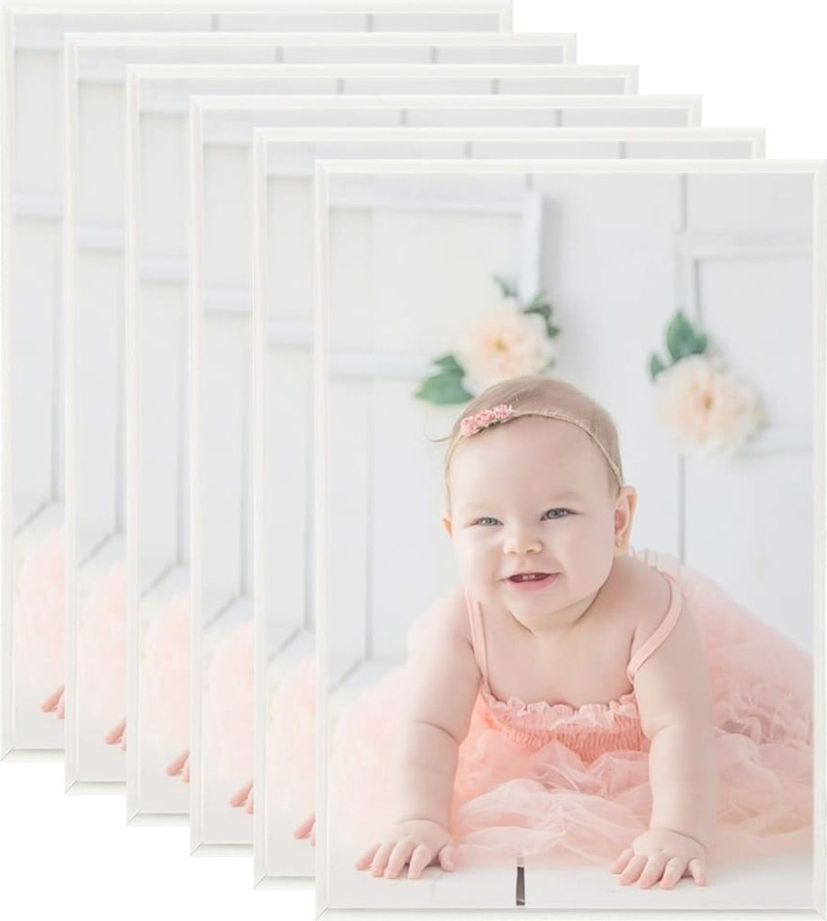 "im Angebot" Bilderrahmen Collage 5 Stk. für Wand Tisch Silbern 70x90 cm MDF - Bilderrahmen CC11659