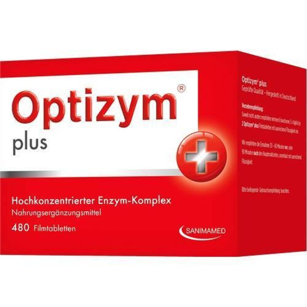 Optizym hochkonzentrierter Enzym-Komplex Filmtabl. 480 St Produktbild 