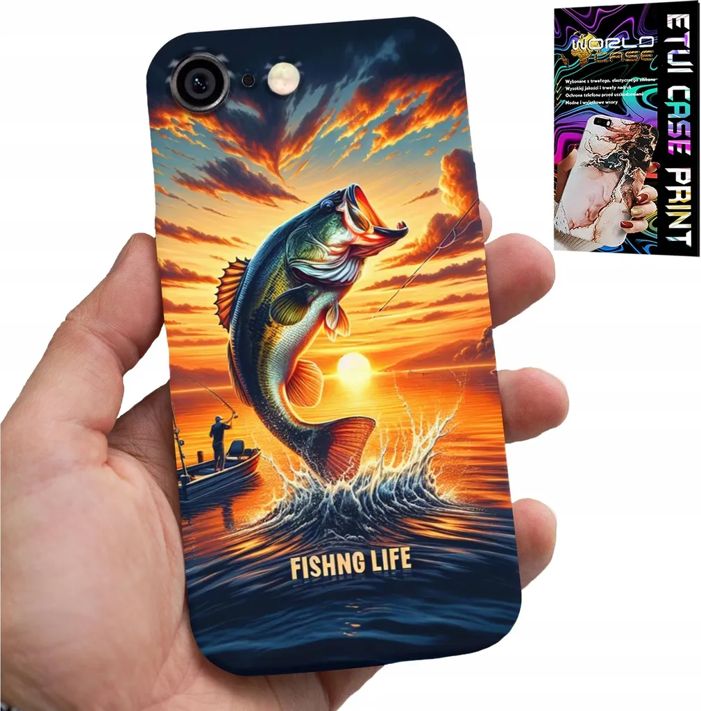 Custodia iPhone 6 / 6S Canna da Pesca con Vetro Temperato Omaggio
