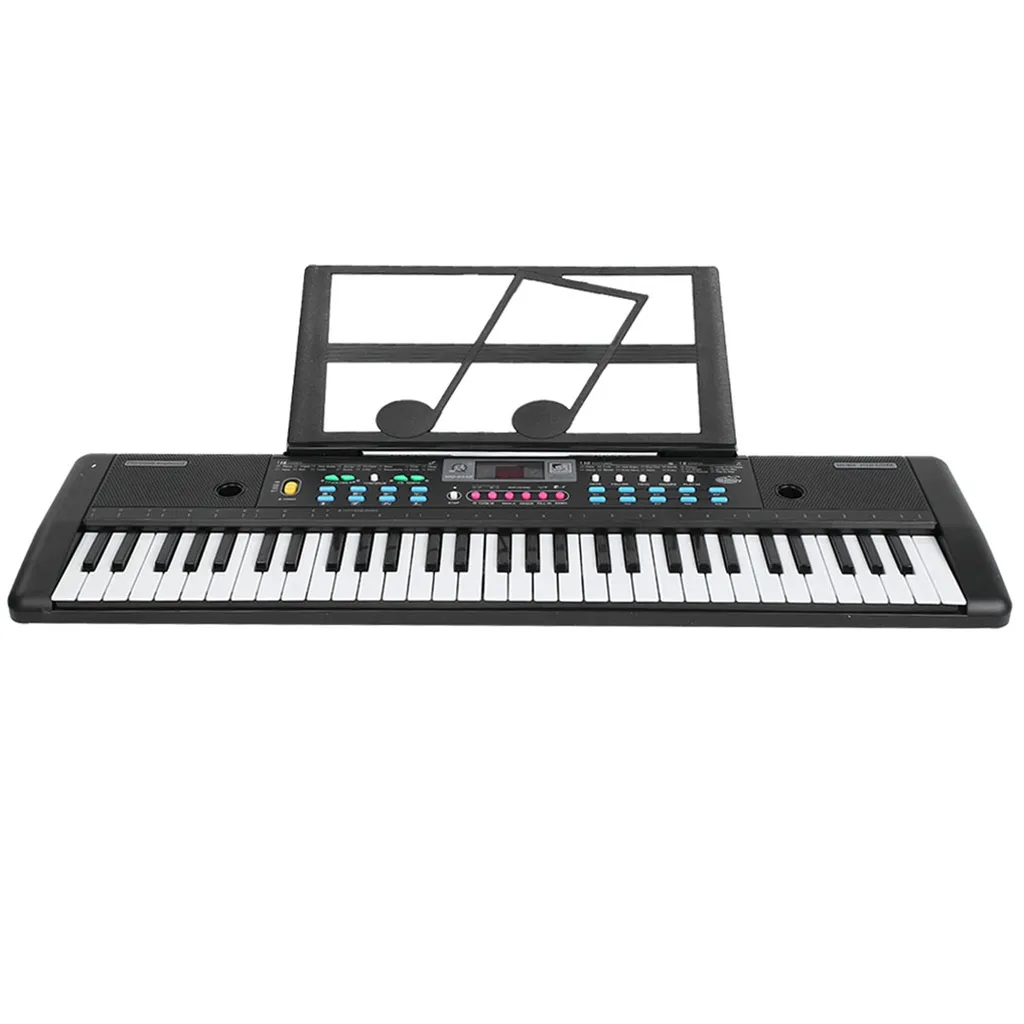 Clavier électronique portable 61 touches avec micro - Modèle MK-200 Noir