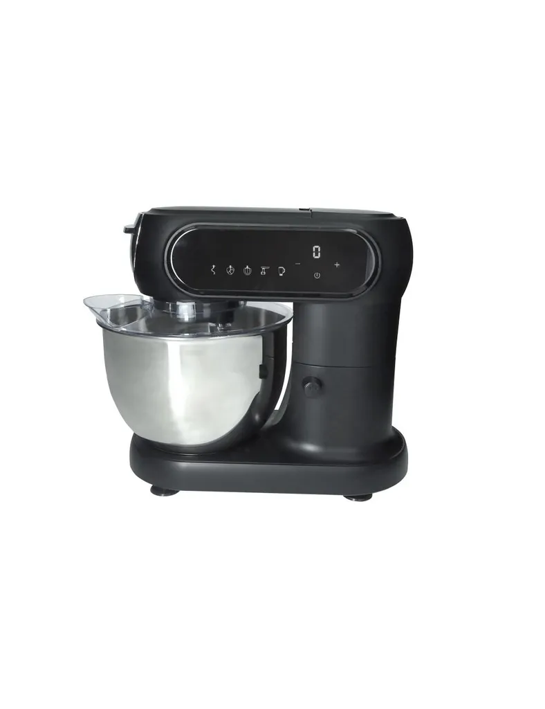 Pétrin planétaire digital pour pain et pâtisserie noir mat en inox
