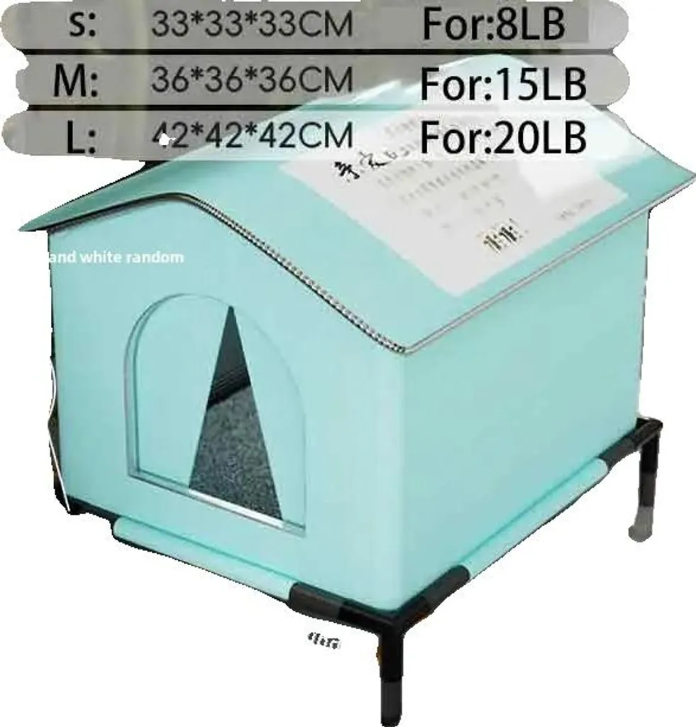 Cuccia Impermeabile Blu 42x42x42 cm: Comfort Pieghevole per Animali