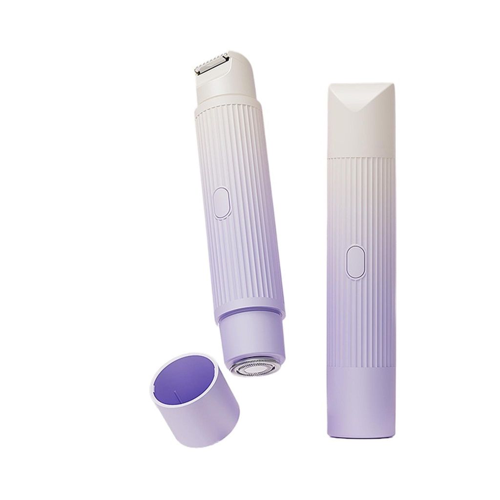 Trimmer für Frauen Elektrischer Rasierer Rasierer mit Doppelklingen schmerzlose Haarentfernung, Type-C-Aufladung