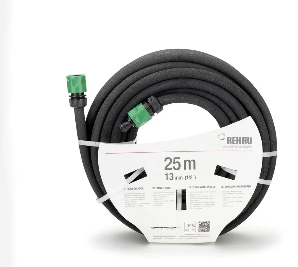 Tuyau d'irrigation Rehau 1/2" 25m contre le gaspillage d'eau et la sécheresse