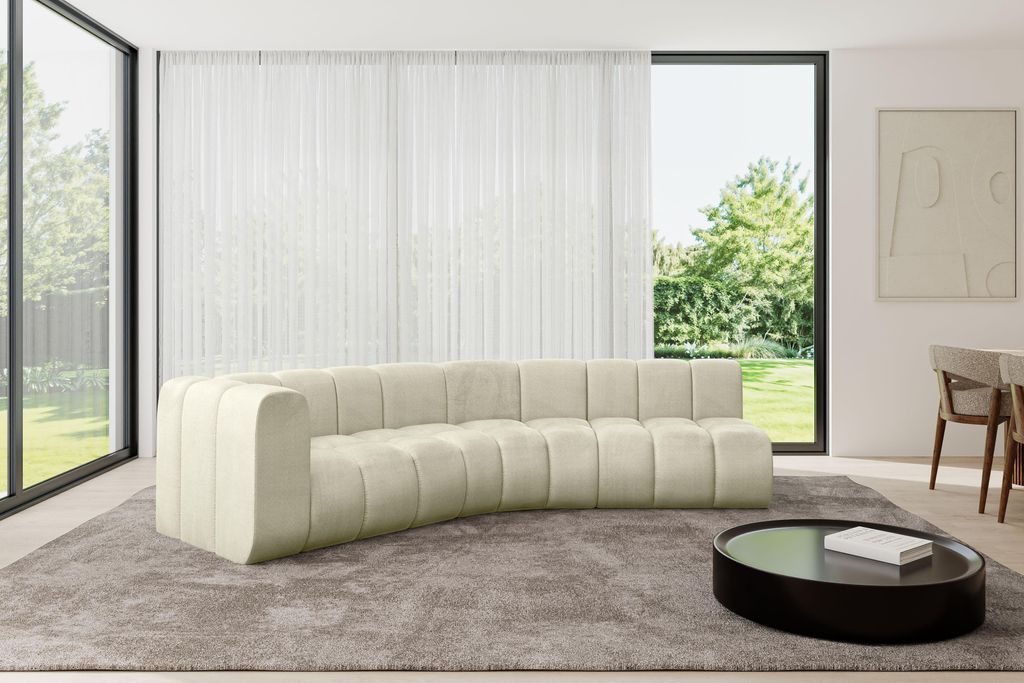 ALTDECOR Modulares Sofa Ecksofa in L-Form - Karex-L1 - 308x194x70 cm Beige - Corner modular Sofa Eckcouch Couch Wohnlandschaft Cauchsofa Bodensofa ...