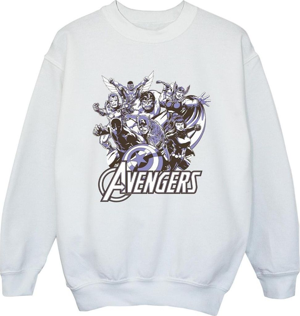 Avengers - Sweatshirt für Mädchen BI53264 (116) (Weiß)