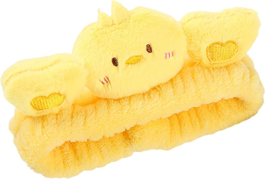 Damen-Stirnband mit Cartoon-Tieren, dick, hohe Elastizität, flauschig, für Sport, Gesichtswäsche, Schweißabsorption, Bade-Haarband, Haar-Access...