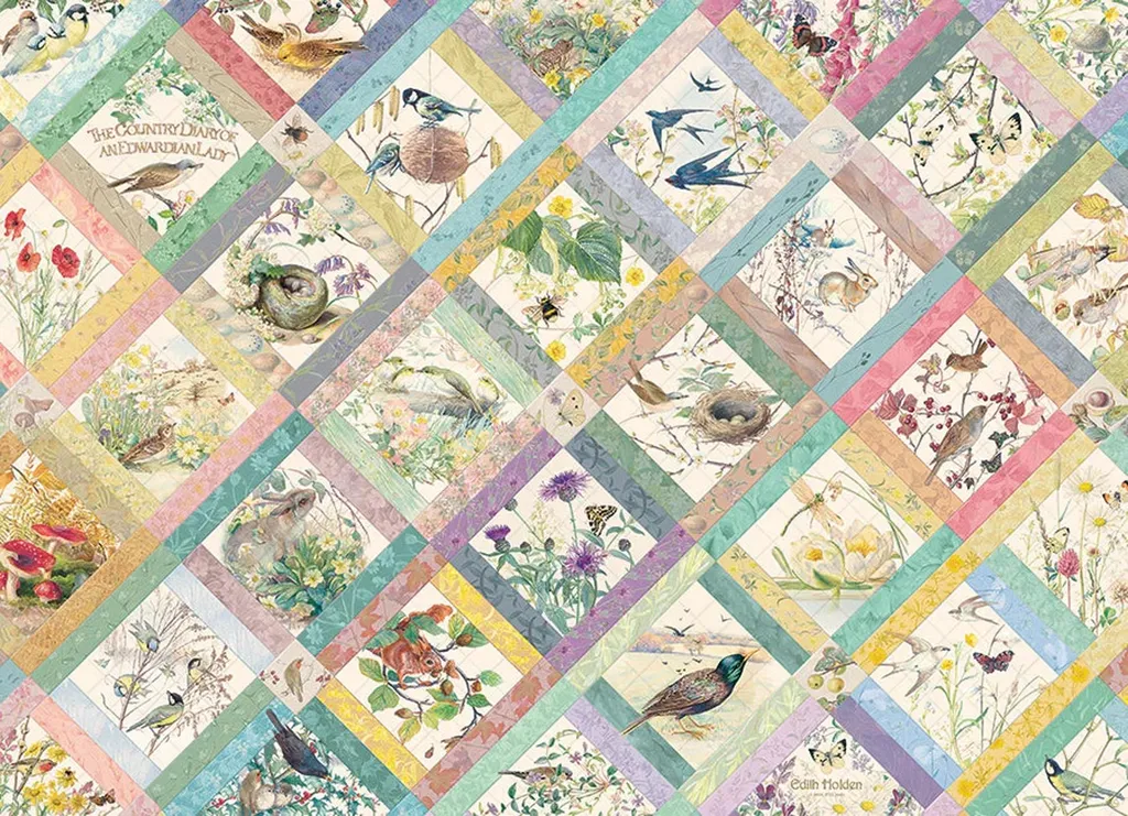 Grand Puzzle 1000 pièces Ecosystème patchwork G3 pour passionnés de nature