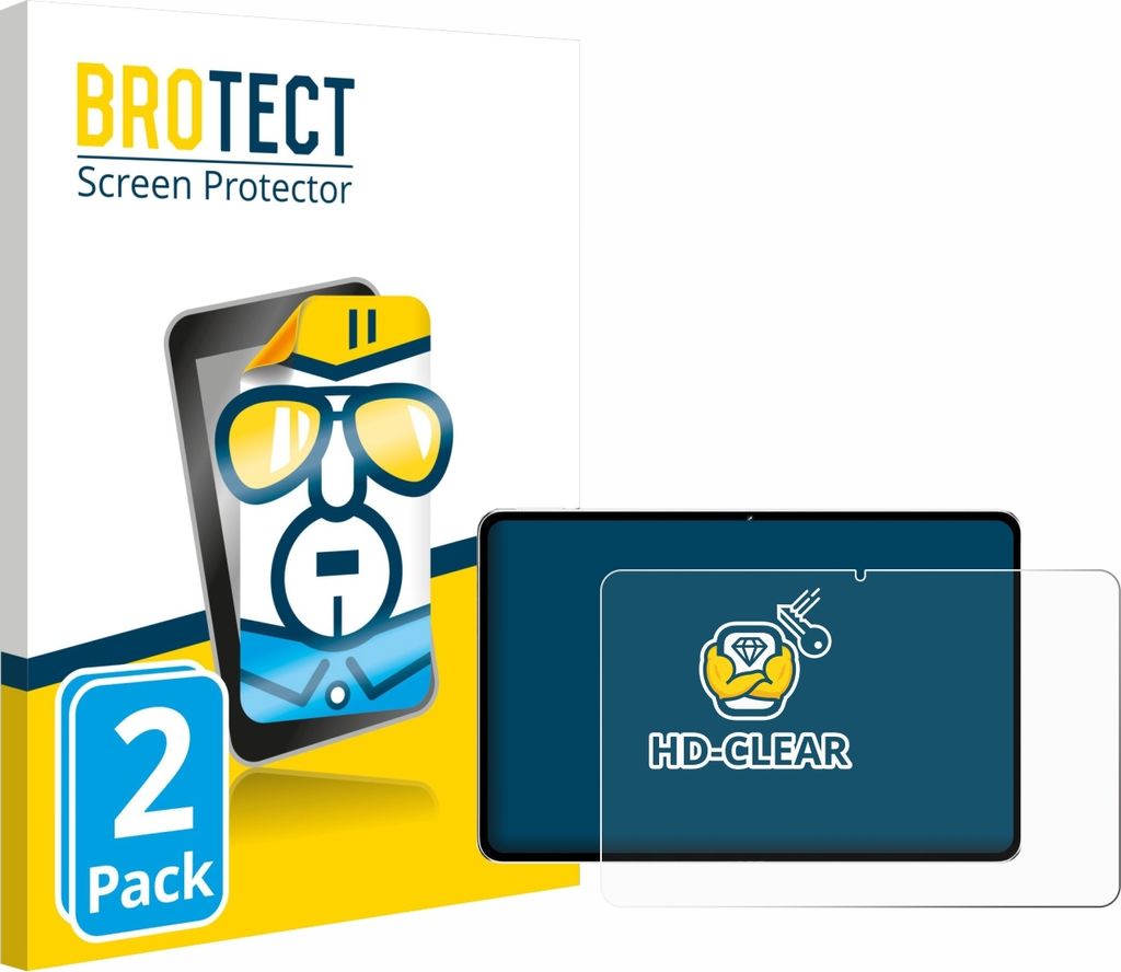 2x Für Nubia Pad Pro Schutzfolie BROTECT Displayschutz Display Schutz Folie Klar Transparent