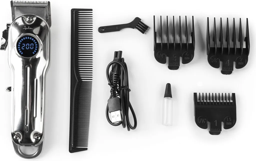 Tondeuse cheveux Jata JBCP4000-INOX argent sans fil de précision
