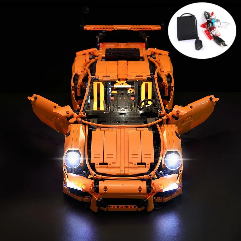 Kit d'éclairage LED pour illuminer la Lego Porsche 911 GT3 RS 42056