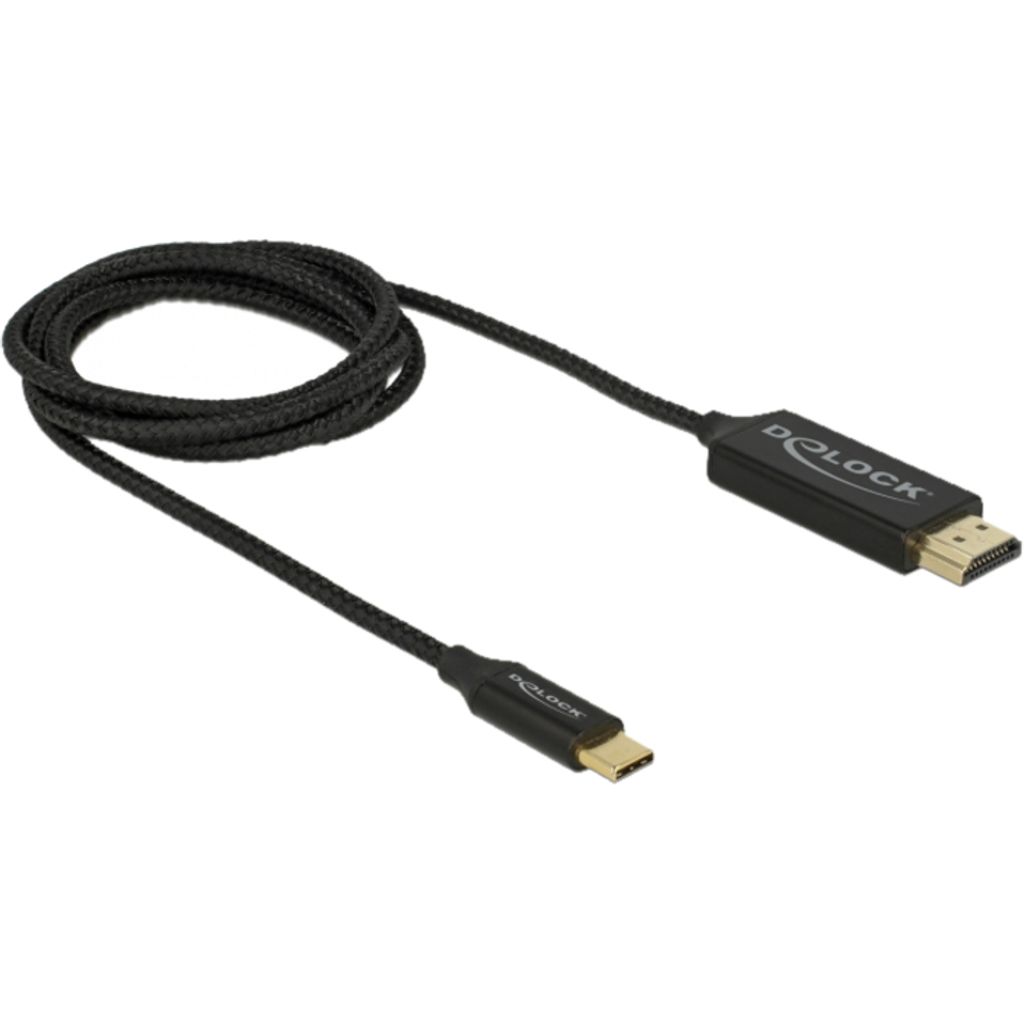 DeLOCK 84904, 1 m, USB Typ-C, HDMI, Männlich, Männlich, Gerade