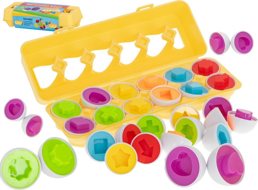 Puzzle educativo a forma di uovo 12 pezzi Immagine del prodotto 