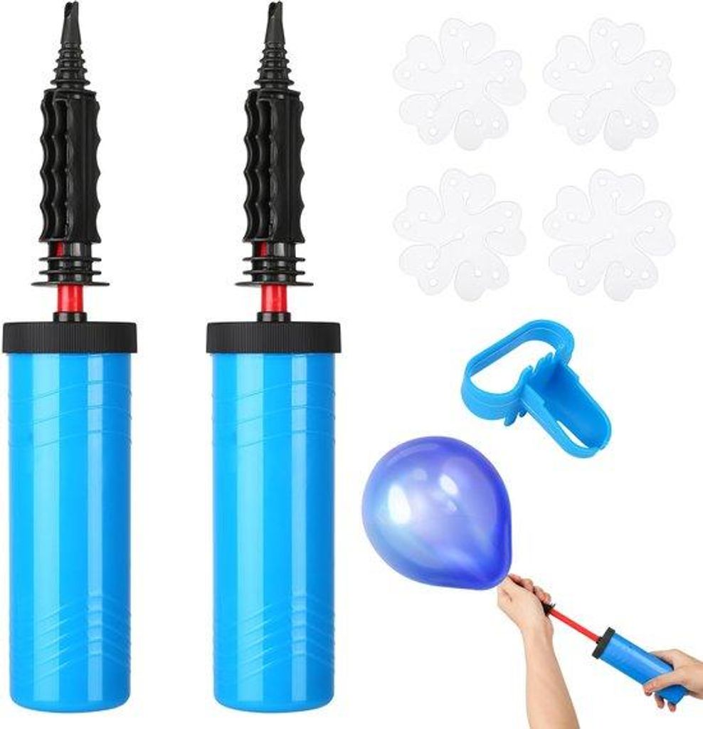 Ballonpompen-Set aus zwei Pumpen für Feiern und Dekorationen