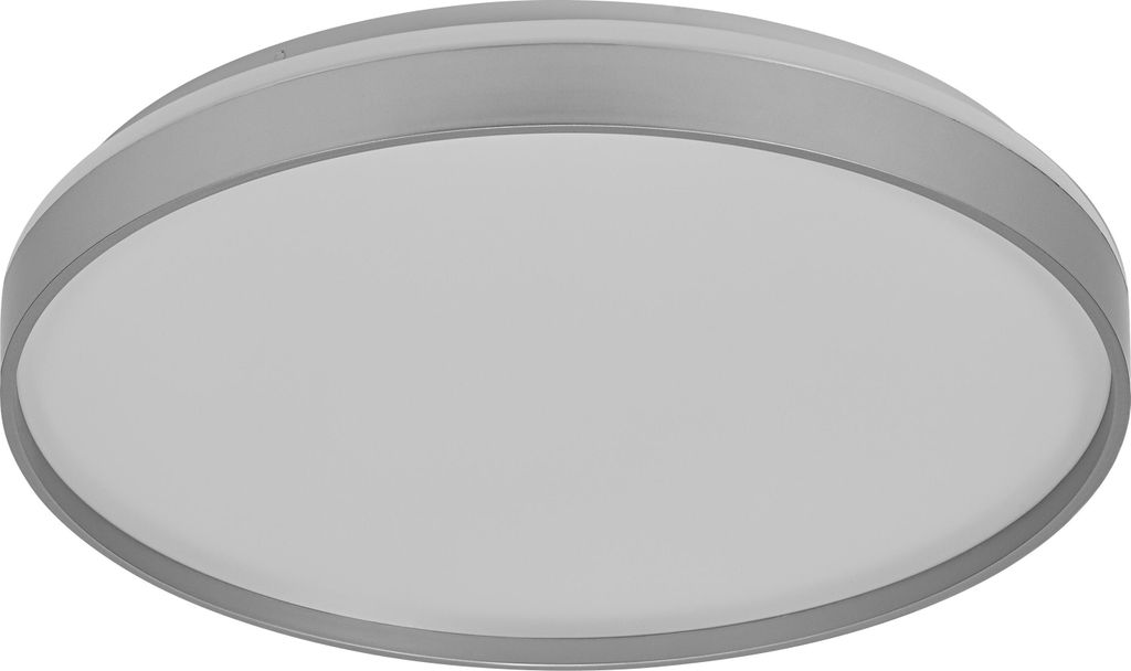 OSRAM Orbis Gisela LED Deckenleuchte 485mm, 36W, 3000K Warmweiß, Silber, Metall mit Kunststoff-Ring, IP20
